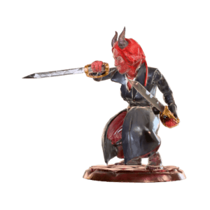 Tiefling Swashbuckler — Crouching