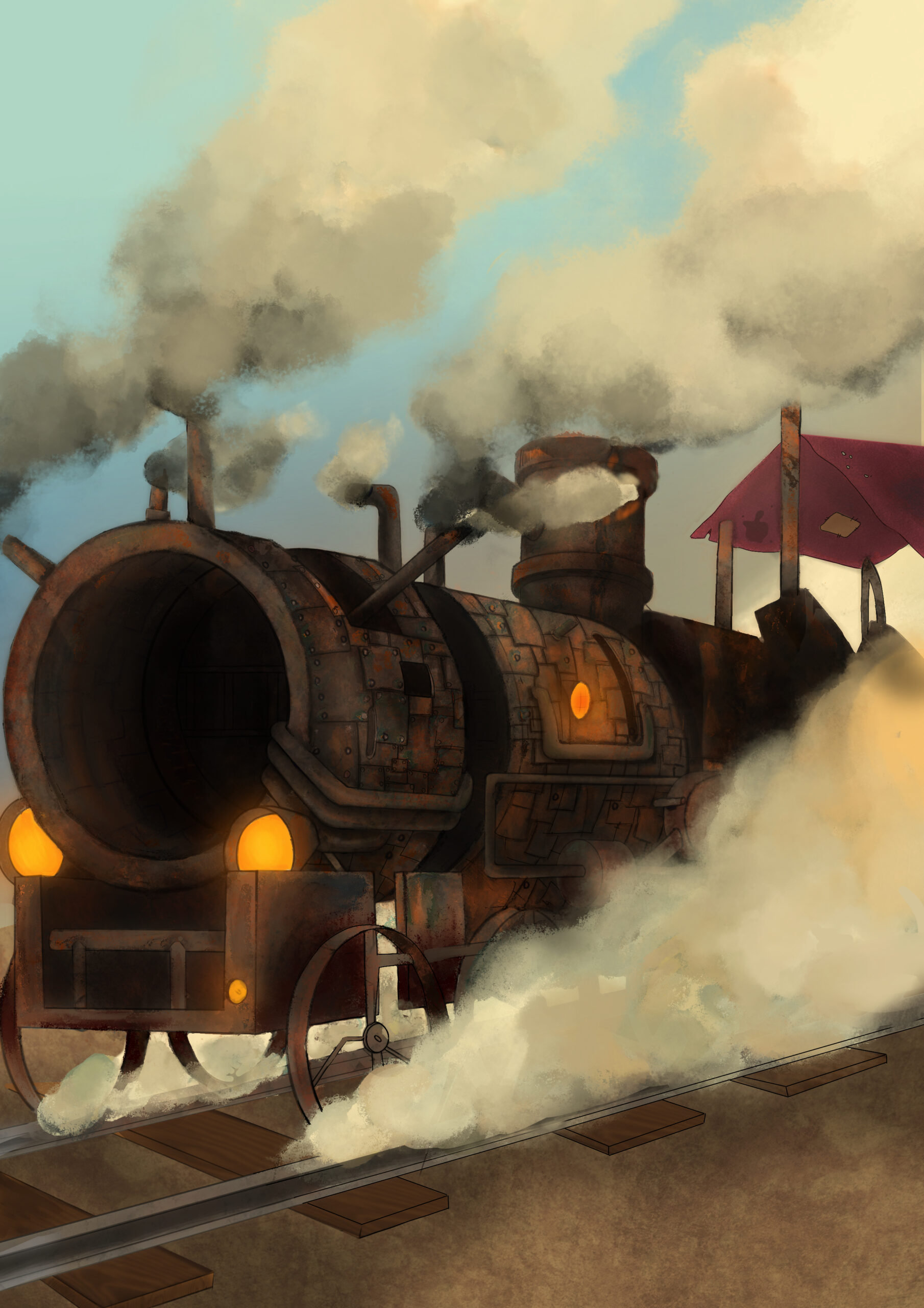 Il treno a vapore improvvisato del Goblin Express